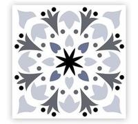 Stickers Carreaux de Ciment - STC - Lot de 6 - Gris - 15x15 cm - Décoratifs et Faciles à Poser