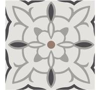 6 stickers carreaux de ciment taupe 15 x 15 cm BEIGE G