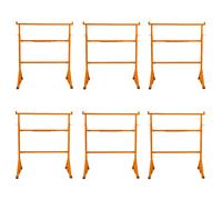 6 Supports Tréteaux de Maçon en Acier Table Établi de Travail Hauteur Réglable