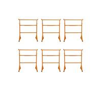 Chevalets de chantier robustes (lot de 4) – Chevalets de sciage de chantier – Table de travail portable – Établi – Réglable en hauteur (105,5-185,5 cm) – Pieds antidérapants – Bras de soutien – Capaci