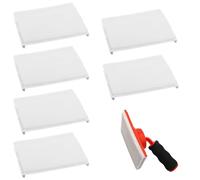 6 Tampons de Déligneuse de Peinture, Perfect Edge Peinture, Outil de Peinture Pour Murs, Tampons de Remplacement pour Coupe-Bordure, pour Peinture Intérieure(12 x 9cm)