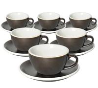 6 Tasses Cappuccino Et Sous-tasses Egg 20 unpowder- Loveramics