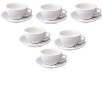 6 Tasses Cappucino Et Sous-tasses Egg 20 lanc - Loveramics