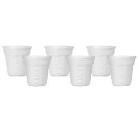 6 Tasses Expresso Bicchierini Blanche - Bialetti