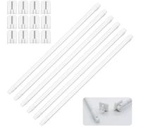 6 Tringles à Rideau Extensibles 30 50cm avec Crochets Barres de Tension sans Perçage pour Fenêtres Cuisine Salon BARRE DE PENDERIE