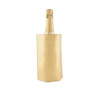 (6 unités) Refroidisseur de vin, champagne, champagne, champagne, Noël, paillettes or, ruban antidérapant, 4 couches anti-condensation, gel 12 compartiments