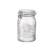 6 Vases Verre Bouchon Hermétique Officina1825 L 1 Transparent Bormioli rocco