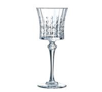 6 verres à pied 19cl Lady Diamond - Cristal d'Arques - Verre ultra transparent au design vintage