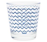 6 verres avec un motif grec en zigzag, capacité de 250 ml, adaptés au lave-vaisselle