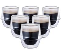 6 Verres Double Paroi Kronos 8cl - Kinto