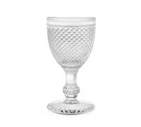 6 Verres En Verre Diamanté Eau Cc290 H&H