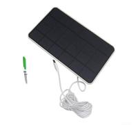 6 W pour panneau de chargeur solaire Type-C pour appareils à faible | Câble d'extension de 5 m, installation flexible, exposition optimale au soleil, support de montage, vis incluses