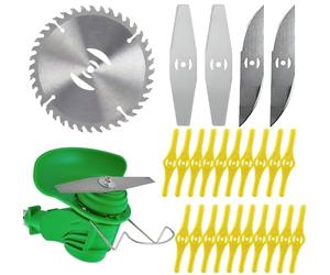 6" Weed Eater Replacement Blades - Electric Battery Powered Weed Wacker Attachments,Metal Blade Weed Eater,Cordless Brush Cutter Plastic Blade Heads for Cordless String Trimmer Battery Powered