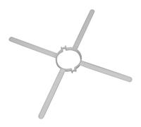 6 X Araignée de centrage polypropylène pour conduit D80 mm Chemilux UBBINK