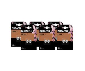 6 X Duracell LR54 1,5V Alcaline 2 Pièces Blister