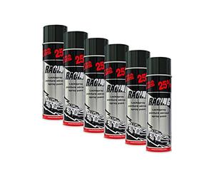 6 x kwasny 288 905 AUTO-K Racing Laque Spray Noir brillant 500 ml