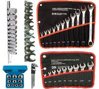 6 x outils SAE ZOLL Jeu de clés à douille Noix ourche 58 pcs.