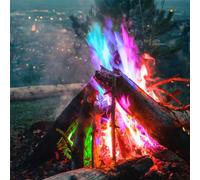 60/10/30/15 Paquet de 10g Flamme magique, Paquet de flamme multicolore magique, Réaction de changement de couleur brûlante, Poudre de changement de couleur de flamme multicolore, Poudre colorante de f