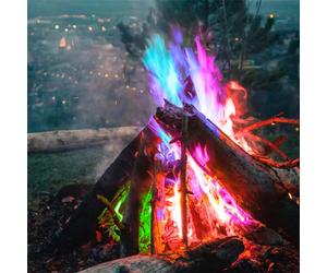 60/10/30/15 Paquet de 10g Flamme magique, Paquet de flamme multicolore magique, Réaction de changement de couleur brûlante, Poudre de changement de couleur de flamme multicolore, Poudre colorante de f