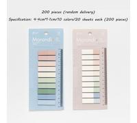 60/120/200 Pcs Animal Translucide Imperméable Morandi Couleur Inscriptible Notes Autocollantes Onglets Pour D'index De Papier Signet Papeterie