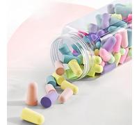 60/120 pièces bouchons d'oreilles Protection contre la réduction du bruit isolation phonique mousse doux suppression du sommeil Anti Bruit bouchon d'oreille bouchons d'oreille pour dormir 120pcs-Mixed