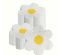60/20 pièces Serviettes en papier blanches à motif marguerite, forme unique, convient pour anniversaire, fournitures de fête de mariage, décoration de centre de table, cadeau, décoration intérieure, f