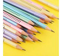60/30/20/10/5 pièces Crayons en bois de couleurs aléatoires avec gommes, crayons HB pour étudiants pour écrire, le bureau et le dessin, gommes de couleurs aléatoires, rentrée scolaire bois