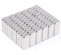 60 aimants en néodyme, mini-aimants puissants de 12 x 6 x 3 mm, petits aimants puissants, aimants rectangulaires pour tableaux magnétiques, réfrigérateurs, tableaux blancs et feuilles magnétiques plat