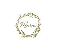 60 Autocollants "Merci