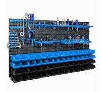 60 bacs gerbables étagère murale plastique 154 x 78 cm porte-outils atelier garage système de stockage bacs à bec Schütte