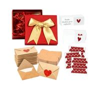 60 cartes et enveloppes vierges, mini notes d'amours avec cartes vierges, cadeau de Saint-Valentin pour lui, elle, petit ami, petite amie, épouse, mari, pour un anniversaire, la Saint-Valentin