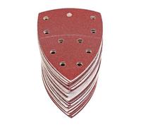 60 Feuilles Abrasives Triangles Papier Poncage Triangulaire Ponceuse Mouse , 105 x152 mm, Grain P40/60/80/120/180/240