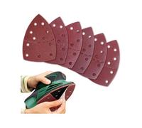 60 feuilles abrasives triangulaires 11 trous, grains 40-240, velcro, compatibles Bosch PSM 100A/160/200 AES/18/PDA 180