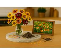 60 Graines de Zinnia Mexicains - Mélange de couleurs - Zinnia haageana - Mexican Zinnia Mix - Fleur Jardin - 401