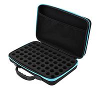 60 grilles Stockage d'huiles essentielles, d'huiles essentielles étui de transport étui rigide étui de voyage pour huiles essentielles sac d'huiles essentielles organisateur pour bouteilles(Bleu)