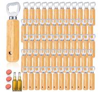 60 ouvre-bouteilles en bois avec des trous, design ergonomique pour une utilisation facile
