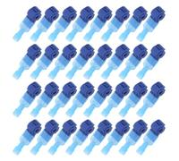 60 Paires Connecteur Rapide en T, sans Dénudage, Bleu | Plastique Isolant, Design T à Encliquetage, pour Prises et Bornes Femelles, 0,5 à 1,5mm