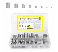 60 Pcs Helicoil Filetage Inserts, Insert Fileté Autotaraudeur