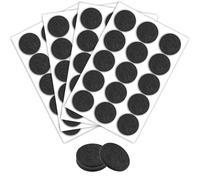 60 PCS Patins pour Meubles Ø 30 mm, Patin Chaise Feutrine Autocollante, Tampon Meuble, Tampon Chaise Feutre, Patin Meuble Feutrine pour Pieds de Meubles, Anti-Rayures Réduit Le Bruit - Noir