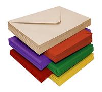 60 Pcs Petites Enveloppes, Mini Enveloppes Multicolores Petites Enveloppes Colorées Mignonnes Petites Enveloppes pour Noël, Thanksgiving, Mariage, Fournitures de Fête d'Anniversaire (6 Couleurs)