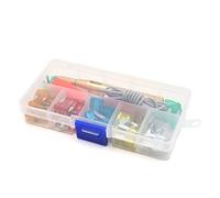 60 pièces 5A 10A 15A 20A 25A 30A fusible à lame w Kit de testeur stylo sonde tension Circuit électrique Test voiture