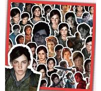 60 pièces Autocollants TLOU, Autocollants The Last Of Us, Autocollants pour Coque de Téléphone, Autocollants Décoratifs DIY pour Scrapbooking, Autocollants Décoratifs pour Bouteille d'Eau, Autocollant