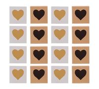 60 Pièces Boîtes en Papier Kraft Carrées Cœur, Boîte Vide | Boîtes Présents, Boite Présent Kraft, Kraft Papier, Célébration Halloween, Fête Couleur Aléatoire