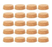 60 Pièces Bouchon de Bouteille en Bois Khaki, Petit et Délicat | Bouteilles de Vin Sauce, Aspect Bois , Retrait Facile, Style Créatif, Usage Maison
