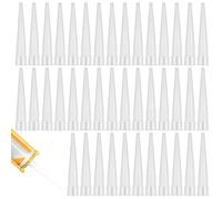 60 Pièces Buses pour Cartouche de Silicone, Buses en Silicone, Embouts pour Cartouches de Silicone, Buses de Rechange pour Silicone, Accessoires pour Seringue à Silicone pour Pistolet à Cartouche