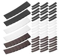 60 Pièces Cale Meuble, Cales en Plastique, Cale de Nivellement Entretoise Plastique, Cales de Meubles pour Pieds de Armoire Commode Table Chaise, Patins de Nivellement (3 Couleurs)