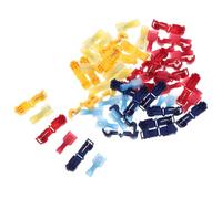 60 Pièces Connecteur de Fil en T, Raccord Rapide sans Soudure | Laiton et Plastique, Résistance aux Vibrations, pour Câbles Cuivre, Tableaux de Commande, Auto et Bateau