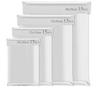 60 Pièces Emballage Colis Vinted, Pochette Expedition Imperméables, Enveloppe Plastique Expedition avec Bande Autocollante, Gris Opaques pour Emballage Marchandises, Logistique Expédition(4 tailles)