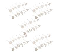 60 Pièces Étiquettes Suspendues en Bois à Peindre, Ambiance Noël, | Bois Brut Léger à Surface Vierge, Trous Prépercés, Grain Varié, pour Présents, Poignées, Murs et Ateliers Scolaires