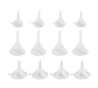 60 Pièces Mini Entonnoirs en Plastique Triangulaires Blancs | Lot Pratique, Surface Lisse et Légère, Ajout Facile D'eau Cosmétique, Accessoire pour Flacon Distributeur